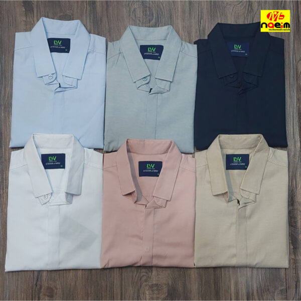 پیراهن کتان مردانه اندامی اسپرت l-xl