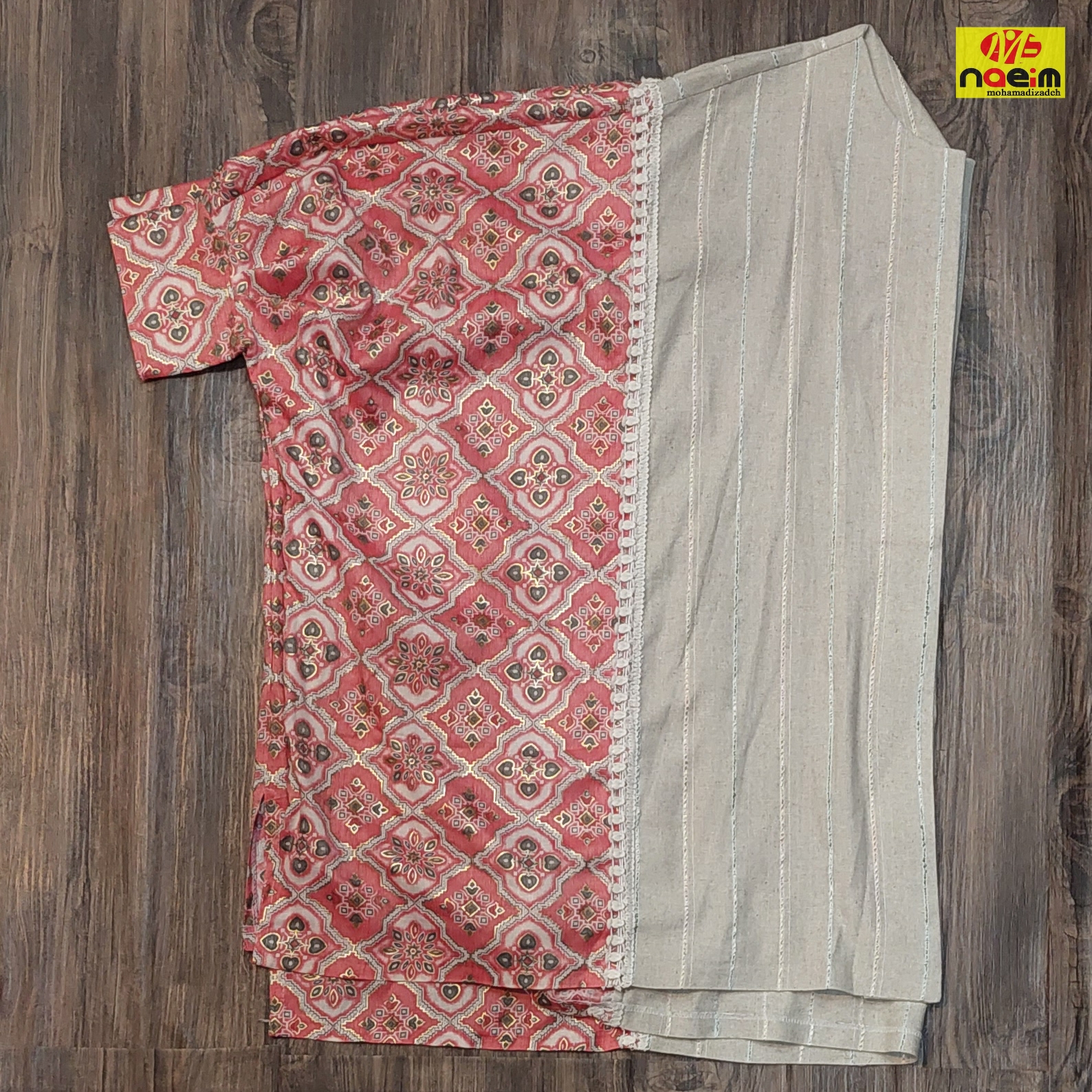 مانتو زنانه لینن جلو باز قواره بزرگ